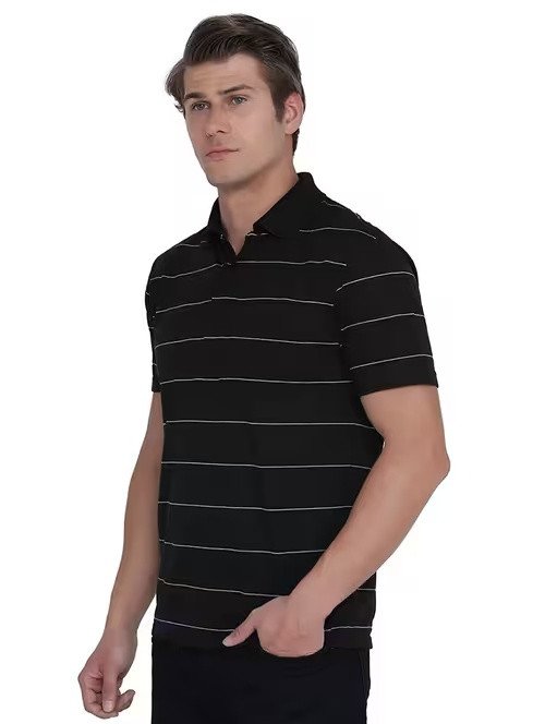 Men polo neck all over print t-shirt